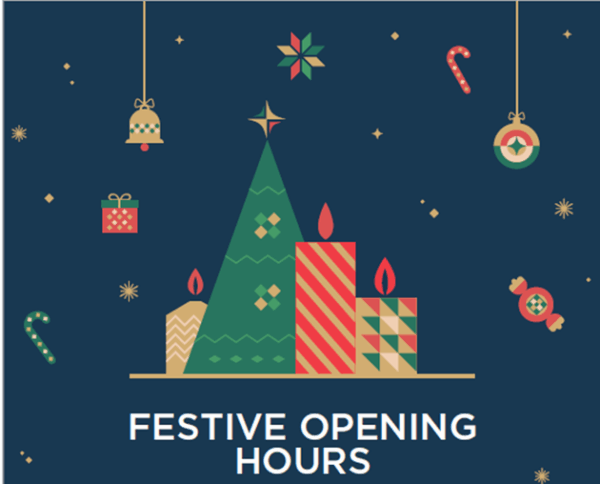Festive Opening Times